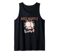 Miss Marple Knows Loupe avec Fleurs Débardeur