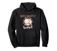 Miss Marple Knows Loupe avec Fleurs Sweat à Capuche