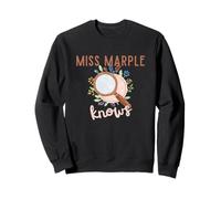 Miss Marple Knows Loupe avec Fleurs Sweatshirt