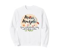 Miss Marple ne sous-Estimez jamais Une Femme avec des Aiguilles à Tricoter Sweatshirt