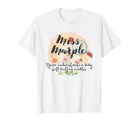 Miss Marple ne sous-Estimez jamais Une Femme avec des Aiguilles à Tricoter T-Shirt
