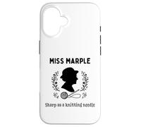 Miss Marple Sharp comme Aiguille à Tricoter Coque pour iPhone 16