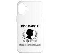 Miss Marple Sharp comme Aiguille à Tricoter Coque pour iPhone 16 Plus