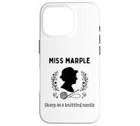 Miss Marple Sharp comme Aiguille à Tricoter Coque pour iPhone 16 Pro