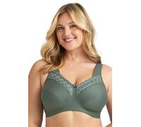 Miss Mary Broderie Anglaise Coton Sans Armatures | Grande taille, Poitrine généreuse, 83% coton, Bretelles rembourrées, Été, Broderie, Peau sensible
