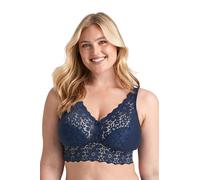 Miss Mary of Sweden Lace Dreams Soutien-Gorge élastique sans Armature de Style Bustier dans Un Tissu recyclé 110B Bleu