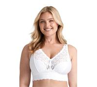 Miss Mary of Sweden Lace Dreams Soutien-Gorge élastique sans Armature de Style Bustier dans Un Tissu recyclé 115C Blanc