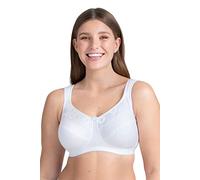 Miss Mary of Sweden Soutien-Gorge Minimiseur sans Armature, Non rembourré Coton Now de Bonnet Plat 115G Blanc