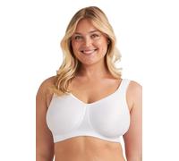 Miss Mary of Sweden Soutien-Gorge Smooth Divide sans Armatures - Bonnets Entiers, Design à Poche Unique pour Maintien & Confort 100D Blanc