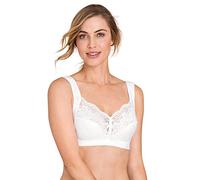 Miss Mary of Sweden : Soutien-Gorge Star en Coton avec Dentelle, sans Armature, Bonnets Entiers 105F Blanc