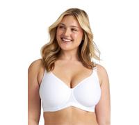 Miss Mary of Sweden Stay Fresh - Soutien-Gorge T-Shirt Femme avec Armatures, Maintien Poitrine, Dos Large, Non Rembourré, Respirant, Confort Toute la Journée 120G Blanc