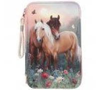 Miss Melody Triple Pencil Case Flowers ( 0412869 )