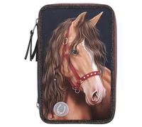 Miss Melody - Triple Pencil Case Led Glitter Horse ( 0413190 ) Toy NEUF