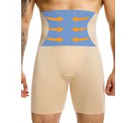 MISS MOLY Short de compression gainant pour homme - Taille haute - Sans couture - Sous-vêtement gainant - Contrôle du ventre
