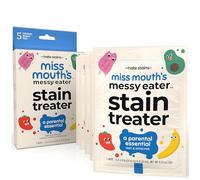 Miss Mouth's Messy Eater Lot de 5 lingettes détachantes pour nouveau-né et bébé - Pas de nettoyage à sec, de graisse, de café, de linge, de sous-vêtements, de tissu