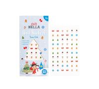MISS NELLA Autocollants pour Ongles Enfants, 60 Stickers Faciles à Appliquer, Motifs Hiver et Princesse, Longue Durée, pour Enfants 3+ Ans (Snow Cute, 1)