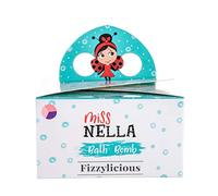 Miss Nella FIZZYLICIOUS, 3 Bath Fizzers pack for kids- Hypoallergenic & Fragrance Free, Safe & Fun. 3 colourful bath bombs- Pink A Boo- Pink, Little Poppet- Purple, Bubble Gum- Lilac