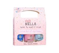 Miss Nella Frosty Fun Lot de 3 vernis à ongles pour enfant - Amovible - À base d'eau - Non toxique - Sans odeur - 3 x 4 ml