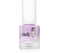 Miss Nella BUTTERFLY WINGS- Vernis à ongles lilas avec des paillettes spécial pour enfants, formule Peel-off, à base d'eau et sans odeur