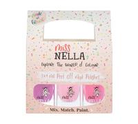 Miss Nella PETIT SET DOUX: SET de 3 vernis à ongles peel off, sans odeur, sans eau et sauf pour les enfant- Cheeky Bunny, Pink A Boo & Little Poppet