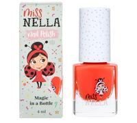 Miss Nella POPPY FIELDS- Vernis à ongles Orange spécial pour enfants, formule Peel-off, à base d'eau et sans odeur ur Free Formula