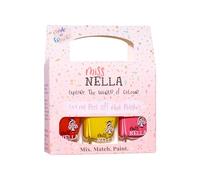 Miss Nella Sunny Days Lot de 3 vernis à ongles pour enfant, amovible, à base d'eau, non toxique, sans odeur, 3 x 4 ml