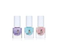 Miss Nella Trois vernis à ongles dans ce lot de 3 vernis à ongles : MN47 Sparkly Zebra, MN52 Once Upon a Time, MN49 Happily Ever After
