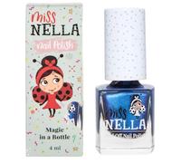 Miss Nella You're so special- Vernis à ongles bleu spécial avec des paillettes pour enfants, formule Peel-off, à base d'eau et sans odeur