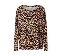 Miss Selfridge T-shirt camel / noir / blanc, Taille M