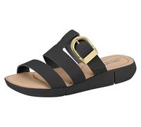 Miss Shoes Sandales à bout ouvert ultra confortables avec semelle intérieure rembourrée, Noir , 39.5 EU