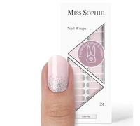 Miss Sophie Autocollants pour ongles - Cake Pop - Paillettes, vert, faux ongles - 24 autocollants pour ongles ultra-minces et autocollants à longue durée