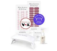 Miss Sophie Kit de démarrage UV original I Film autocollant pour ongles I Autocollants pour ongles en bois de rose Baby Boomer I Pas d'écaillage I Longue durée I Application rapide et facile