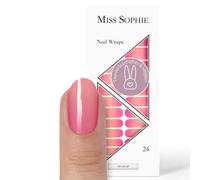 Miss Sophie Lot de 24 films adhésifs ultra fins pour ongles - Oh Là Là! - Dégradé de couleur rose