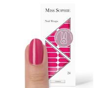 Miss Sophie Nail Wrap - "Cranberry", Uni, Rouge, Nail Wraps -24 nail wraps auto-adhésifs ultra-fins longue durée