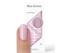 Miss Sophie Nail Wrap - "Loves Notes", Uni, Rose, Nail Wraps -24 nail wraps auto-adhésifs ultra-fins longue durée