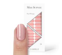 Miss Sophie Nail Wrap - "Sugar Babe", Uni, Tons nude, Nail Wraps -24 nail wraps auto-adhésifs ultra-fins longue durée