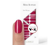 Miss Sophie Nail Wraps - Cherry Pie, Rouge, 24 Nail Wraps Ultra-Fins Longue Durée