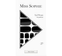 Miss-Sophie Ongles Feuilles-pour-onglesBlack Velvet Pedicure Wrap 27 Stk.