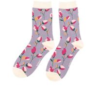 Miss Sparrow Flower Heads Lavender Chaussettes pour femme adulte, Multicolore, 36-40, Multicolore, 3-7