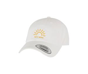 Miss Tee Casquette 'Let It Shine' mandarine / blanc, Taille 55-60