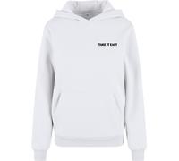 Miss Tee Femmes Take It Easy Flowers Ladies Fluffy Hoody MST370 L