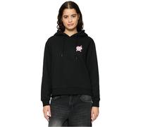 Miss Tee Mst024-self Love Club Hoody Sweat-Shirt à Capuche, Noir, M Femme