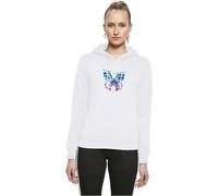 Miss Tee Mst055-chromed Butterfly Hoody Sweat-Shirt à Capuche, Blanc, M Femme