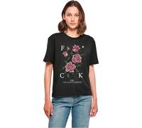 Miss Tee Mst168-fcking Roses Tee T-Shirt, Noir, 4XL Grande Taille Tall Femmes