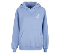Miss Tee Mst208-wildest Dreams Ladies Fluffy Hoody Sweat à Capuche, Bleu poudré, S Femme
