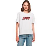 Miss Tee Mst334-big Love Letters Tee T-Shirt, Blanc, XL Femmes