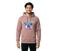 Sweatshirt Ã capuche femme Miss Tee Chromed Butterfly Rose S
