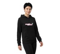 Sweatshirt Ã capuche duveteux femme Miss Tee Couldn't Care Less Noir S