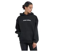 Sweatshirt Ã capuche femme Miss Tee Karma Butterfly Noir 3XL