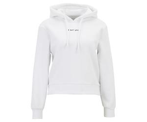 Miss Tee Sweat à Capuche pour Femme « I Don't Give A Hoody » - Décontracté - avec imprimé - Coupe Droite - Tailles XS à 5XL, Blanc., XXXL